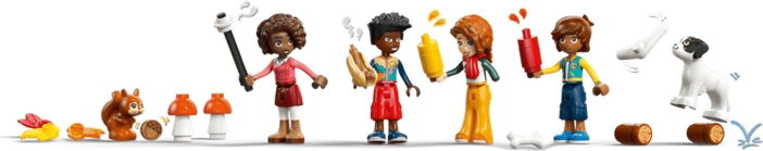 LEGO Friends 42705 Acogedora Cabaña Otoñal en el Bosque de 1229 piezas