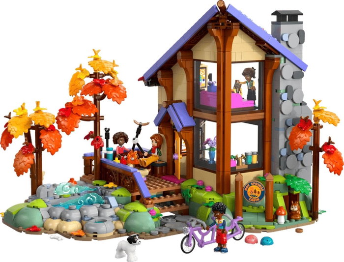 LEGO Friends 42705 Acogedora Cabaña Otoñal en el Bosque de 1229 piezas
