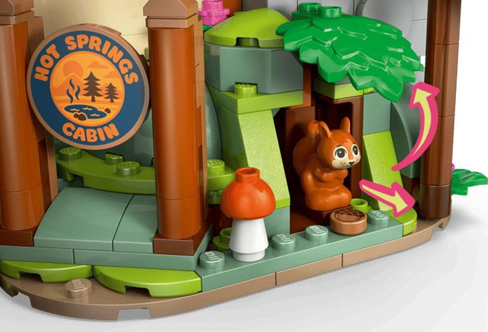 LEGO Friends 42705 Acogedora Cabaña Otoñal en el Bosque de 1229 piezas