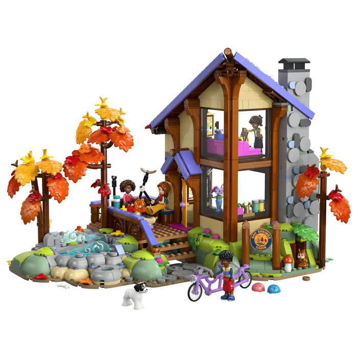 LEGO Friends 42705 Acogedora Cabaña Otoñal en el Bosque de 1229 piezas