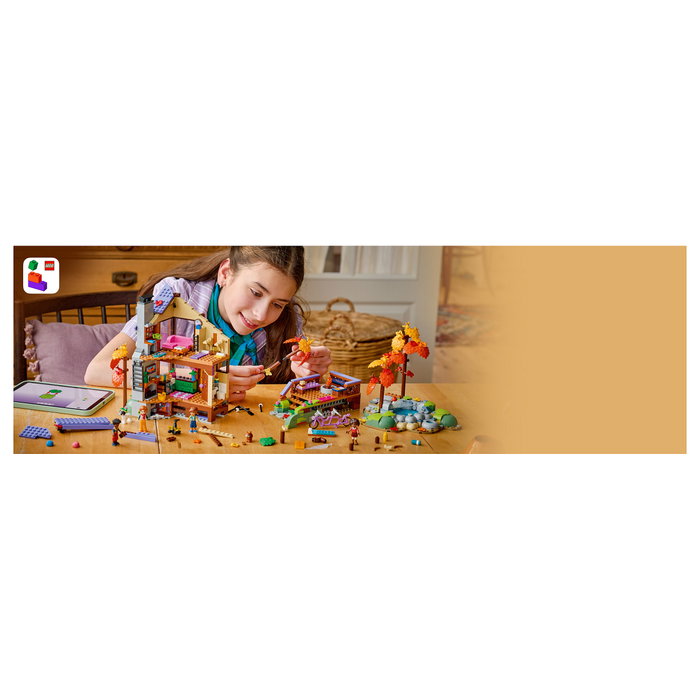 LEGO Friends 42705 Acogedora Cabaña Otoñal en el Bosque de 1229 piezas