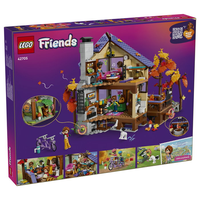 LEGO Friends 42705 Acogedora Cabaña Otoñal en el Bosque de 1229 piezas