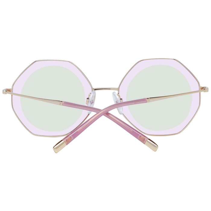 Ana Hickmann HI3055-5704E Gafas de Sol con Cristal Rosa y Detalle Dorado