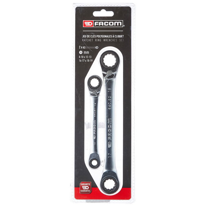 Facom Set de 2 llaves Cuatro (8-19 mm)