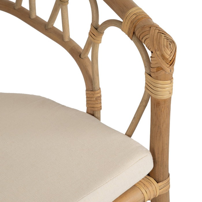 Silla Miel Ratán Salón 58 X 59 X 78 cm