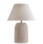 DKD Home Decor Lámpara de Sobremesa de Cemento Gris Natural