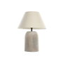 DKD Home Decor Lámpara de Sobremesa de Cemento Gris Natural