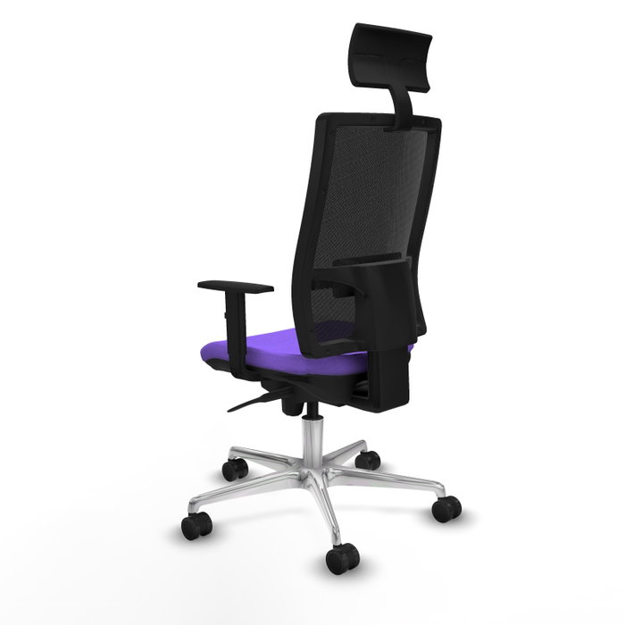 PIQUERAS Y CRESPO Silla de oficina Horna con mecanismo Sincro, Lila y Negro PIQUERAS Y CRESPO Silla de oficina Horna con mecanismo Sincro, Lila y Negro