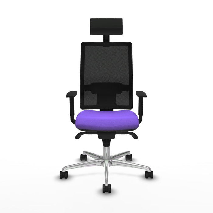 PIQUERAS Y CRESPO Silla de oficina Horna con mecanismo Sincro, Lila y Negro PIQUERAS Y CRESPO Silla de oficina Horna con mecanismo Sincro, Lila y Negro