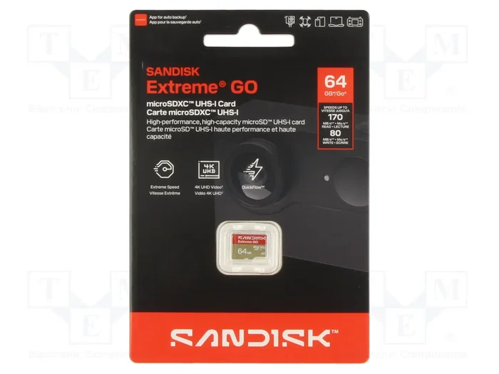 SanDisk Extreme GO 64 GB MicroSDXC UHS-I SanDisk Extreme GO 64 GB MicroSDXC UHS-I