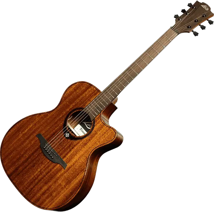 LAG Tramontane 98 Guitarra Acústica Auditorium Cutaway Electroacústica Caoba Maciza Natural