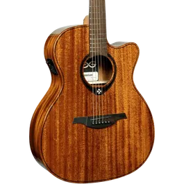 LAG Tramontane 98 Guitarra Acústica Auditorium Cutaway Electroacústica Caoba Maciza Natural