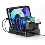 Ewent EW1335 Estación de Carga 6 en 1 de 130 W con 4 USB-C y 2 USB-A