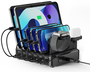 Ewent EW1335 Estación de Carga 6 en 1 de 130 W con 4 USB-C y 2 USB-A