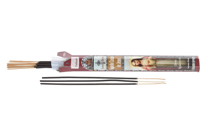 DKD Home Decor Set de 20 Varillas de Incienso Sagrado Corazón Granate
