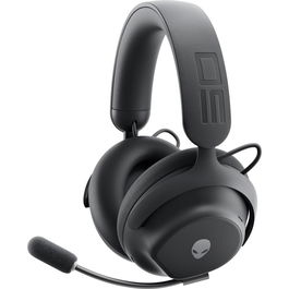 Dell Auriculares Alienware Pro Wireless Gaming Headset Inalámbricos con Bluetooth, ANC, Micrófono Boom con Cancelación de Ruido IA y 75H Autonomía para PC y Consolas