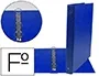 Liderpapel Carpeta 4 Anillas 25 mm Redondas Plástico Folio Color Azul Marino