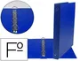 Liderpapel Carpeta 4 Anillas 25 mm Redondas Plástico Folio Color Azul Marino