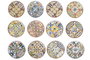 DKD Home Decor Posavasos Azulejos 11x11x0,5 cm Surtidos