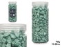 GIFTDECOR Bote de Piedras Decorativas Metalizadas Verde Menta 700g