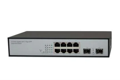 Digitus Switch Gigabit Ethernet 8p RJ-45 + 2 SFP 1U Negro Digitus Switch Gigabit Ethernet 8p RJ-45 + 2 SFP 1U Negro