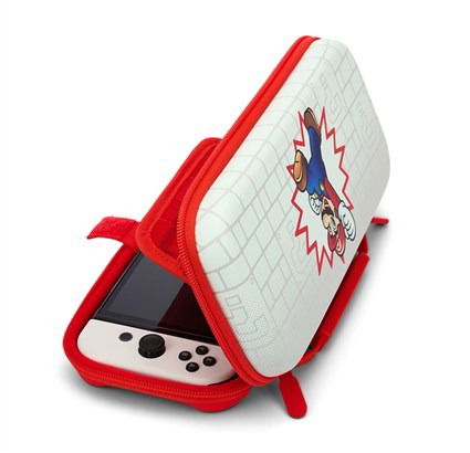 Power A 1526469-01 Estuche Protector Compacto para Nintendo Switch OLED, Switch y Switch Lite Mario
