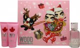 DSquared² Wood For Her Gift Set 50ml EDT + 50ml Body Lotion + 50ml Shower Gel DSquared² Wood For Her Gift Set 50ml EDT + 50ml Body Lotion + 50ml Shower Gel