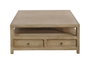 DKD Home Decor Mesa de Centro de Madera de Mango con 4 Cajones, Natural