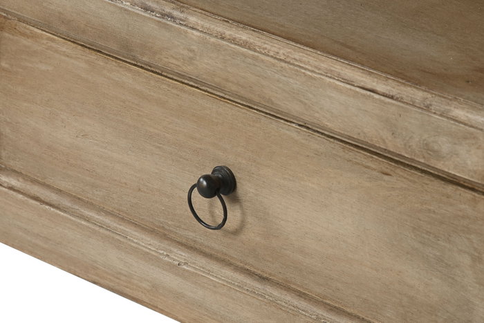 DKD Home Decor Mesa de Centro de Madera de Mango con 4 Cajones, Natural DKD Home Decor Mesa de Centro de Madera de Mango con 4 Cajones, Natural