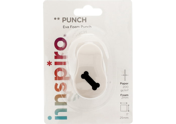 Innspiro Troqueladora de figuras Eva Foam Punch hueso 25mm