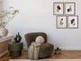 DKD Home Decor Cuadro Cristal PS Abstracto Surtido de 8 Piezas