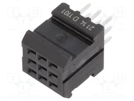 HARTING Conector de datos har-modular® 9 pines hembra recto para PCB