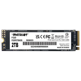 Patriot SSD M.2 NVMe PCIe 3.0 2TB 3000MB/s Lectura 2200MB/s Escritura PE999