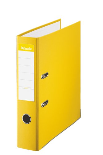 Esselte Archivador de palanca forrado PVC Amarillo 75 mm Folio