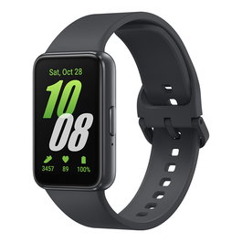 Samsung Smartband Galaxy Fit 3 Gris SM-R390NZAAEUB - Pulsera de Actividad con Pantalla AMOLED de 1.6" y 13 días de Batería