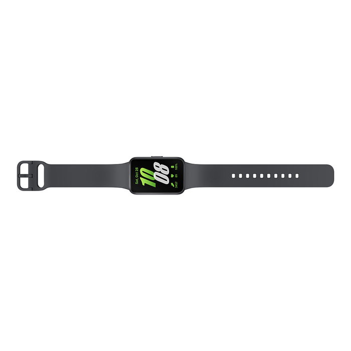 Samsung Galaxy Fit3 SM-R390 - Reloj Inteligente con Pantalla AMOLED 1.6", Monitor Cardíaco, Resistencia al Agua 5 ATM, 13 Días de Batería, Color Gris
