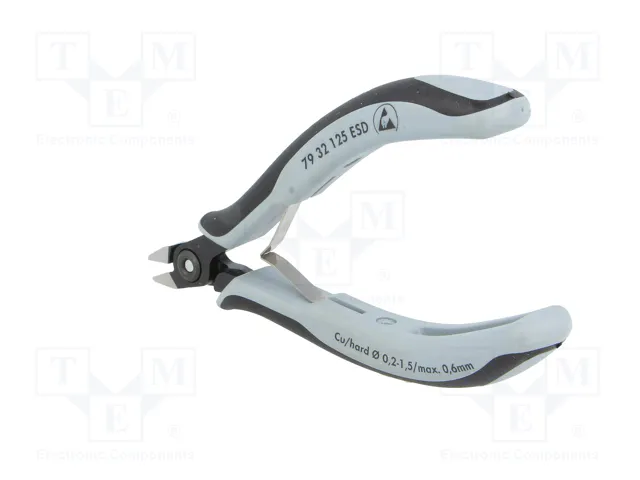 KNIPEX Alicates de corte diagonal de precisión ESD 125 mm