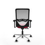 PIQUERAS Y CRESPO Silla de oficina Zulema con mecanismo Sincro/Traslack Rojo y Blanco