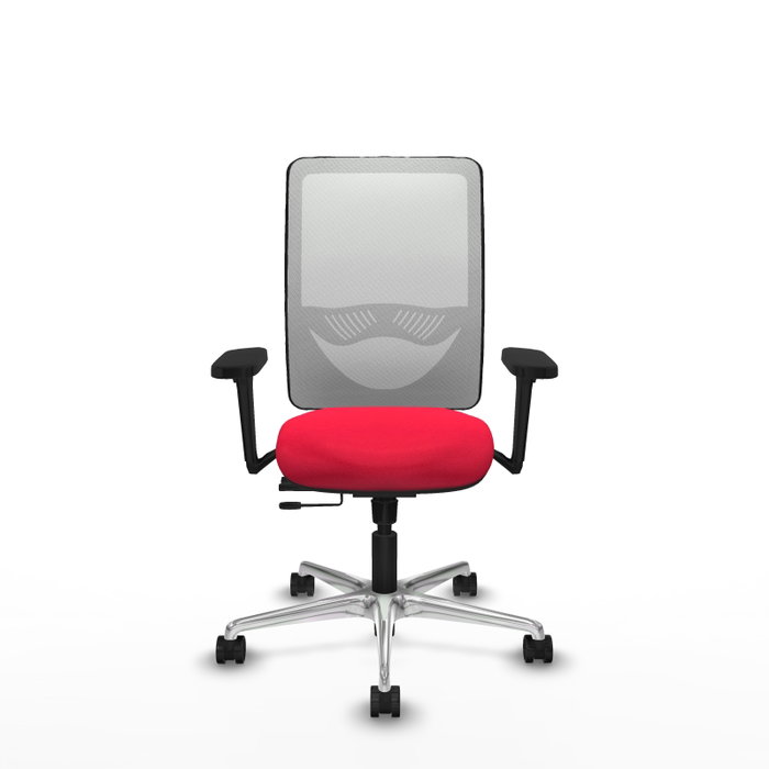 PIQUERAS Y CRESPO Silla de oficina Zulema con mecanismo Sincro/Traslack Rojo y Blanco PIQUERAS Y CRESPO Silla de oficina Zulema con mecanismo Sincro/Traslack Rojo y Blanco