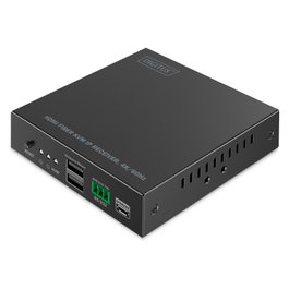 Digitus DS-55349 Receptor IP KVM de fibra HDMI 4K/60Hz Negro