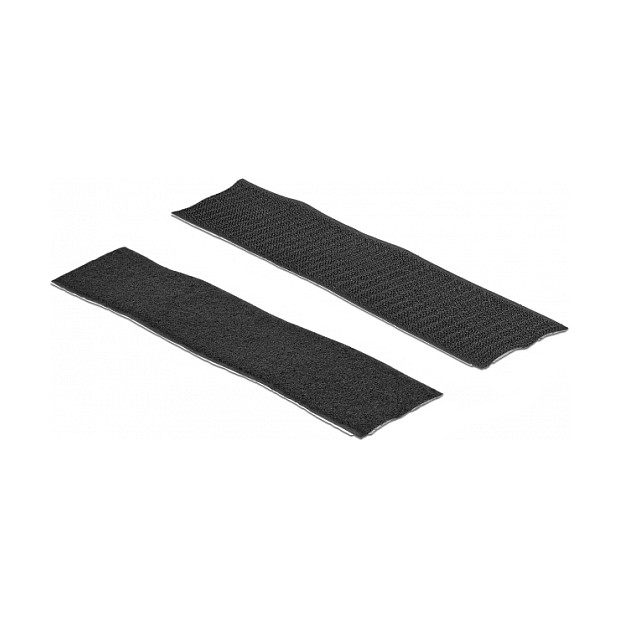 DeLOCK Cinta de gancho y lazo autoadhesiva 5 m x 50 mm negro
