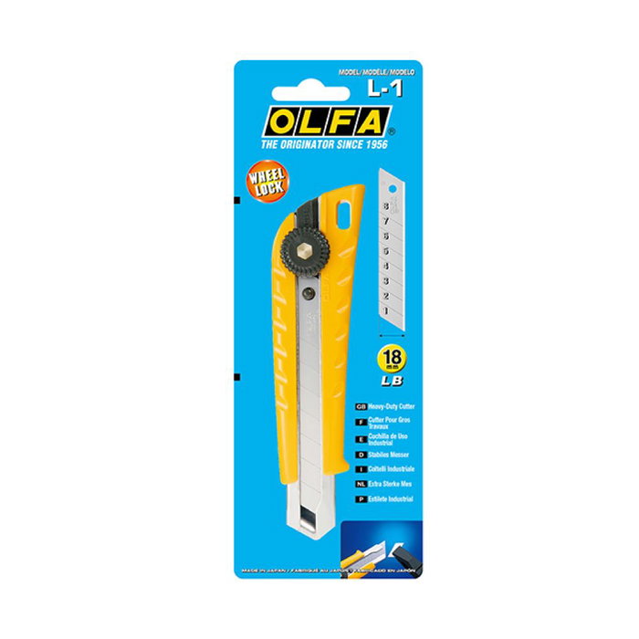 Olfa Cutter Profesional L-1 Cuchilla 18 mm Multiusos Alta Resistencia Olfa Cutter Profesional L-1 Cuchilla 18 mm Multiusos Alta Resistencia