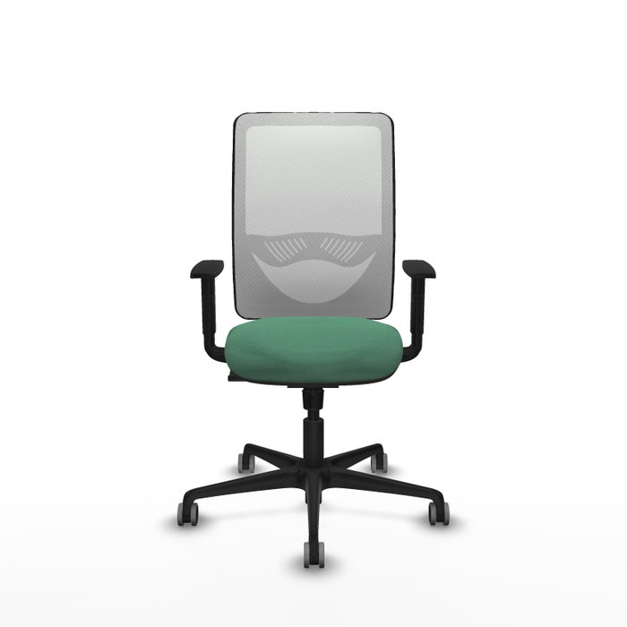 PIQUERAS Y CRESPO Silla de oficina Zulema con mecanismo Sincro, Verde esmeralda y Blanco PIQUERAS Y CRESPO Silla de oficina Zulema con mecanismo Sincro, Verde esmeralda y Blanco