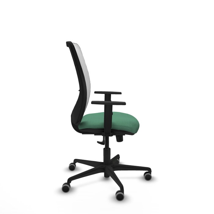 PIQUERAS Y CRESPO Silla de oficina Zulema con mecanismo Sincro, Verde esmeralda y Blanco PIQUERAS Y CRESPO Silla de oficina Zulema con mecanismo Sincro, Verde esmeralda y Blanco