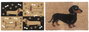 DKD Home Decor Felpudo de Fibra de Coco con Motivos de Perros Surtido