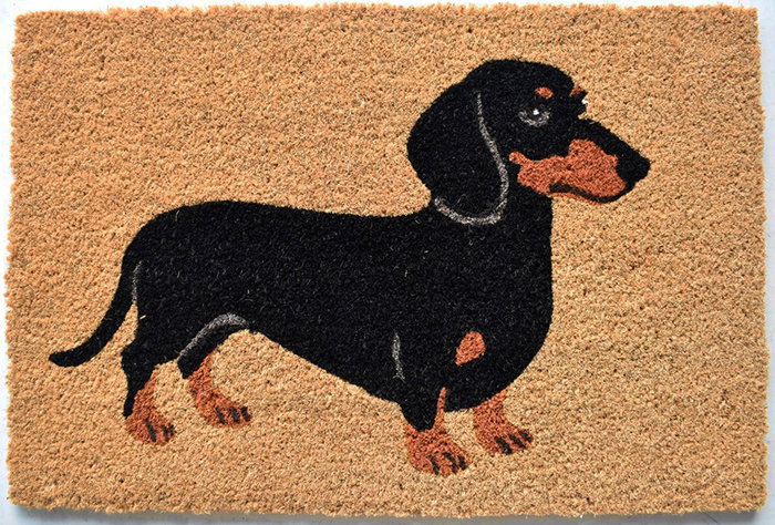 DKD Home Decor Felpudo de Fibra de Coco con Motivos de Perros Surtido DKD Home Decor Felpudo de Fibra de Coco con Motivos de Perros Surtido