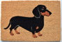 DKD Home Decor Felpudo de Fibra de Coco con Motivos de Perros Surtido