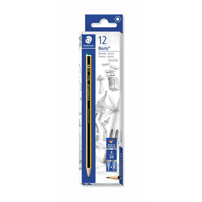 Staedtler Noris 120-4 Lápices de Grafito 2H (Set de 12)