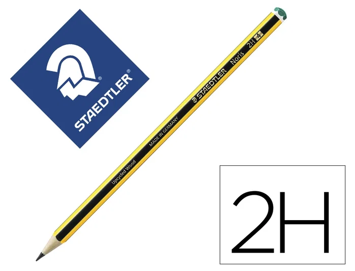 Staedtler Noris 120-4 Lápices de Grafito 2H (Set de 12)