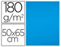 Liderpapel Cartulina Azul turquesa 50x65 cm 180g/m2